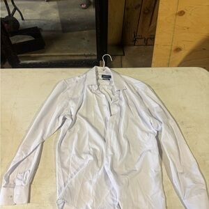 Nautica White Long Sleeve Dress Shirt Classic Fit